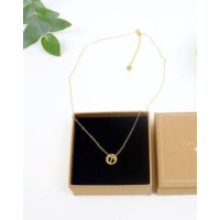 ketting 45cm rose gold babyvoetjes